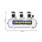 Motocompressor Odontologico 30 BPO 2HP 220V 250L 120 PSI Chiaperini