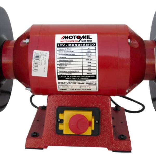 Motoesmeril 1 Hp Monofásico 220v 60hz Mm-100i Motomil