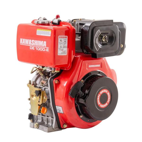 Motor Estacionário Diesel Kawashima De-1000e 406cc 10hp Com P
