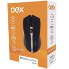 Mouse Bluetooth Optico 1600 Dpi Elegance Motion Preto Oex Ms5
