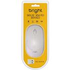 Mouse Bright S/fio Branco Ms001