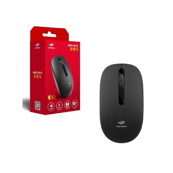 Mouse C3tech S/fio M-w15bk Preto