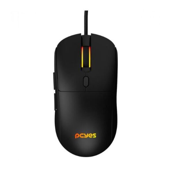 Mouse Gamer Pcyes Basaran Black Vulcan - 12400 Dpi - Rgb - 6