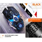 Mouse Gamer Profissional 3200dpi Preto Led Colorido