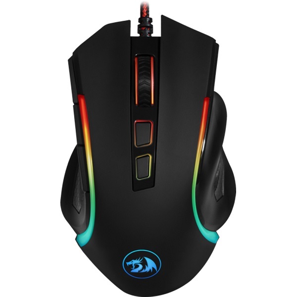 Mouse Gamer Redragon Griffin Preto Com Led Rgb - M607