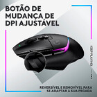 Mouse Gamer Sem Fio Logitech G502 X Plus Rgb 25.600dpi Preto