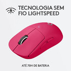 Mouse Gamer Sem Fio Logitech G Pro X Superlight Usb Rosa - 91