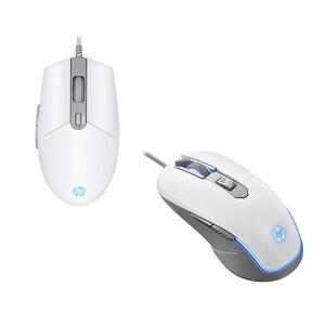Foto de Mouse Hp Gamer Usb M200 2400dpi Led Branco