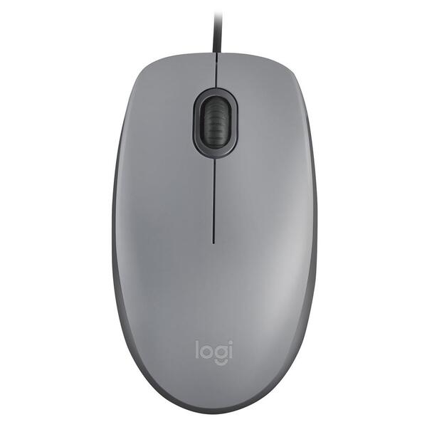 Mouse Logitech Com Fio Usb M110 Cinza 910-006757-v