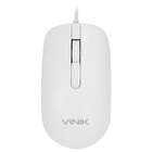 Mouse Optico Dynamic Slim Branco 1600 Dpi Cabo Usb 1.8 Metros