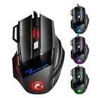 Mouse Óptico Jogos Gamer Usb Com Fio Do Computador X7