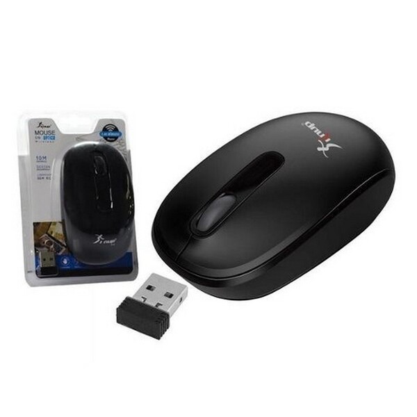 Mouse Optico Sem Fio 1600 Dpi 2.4ghz Preto Gzm386 Knup
