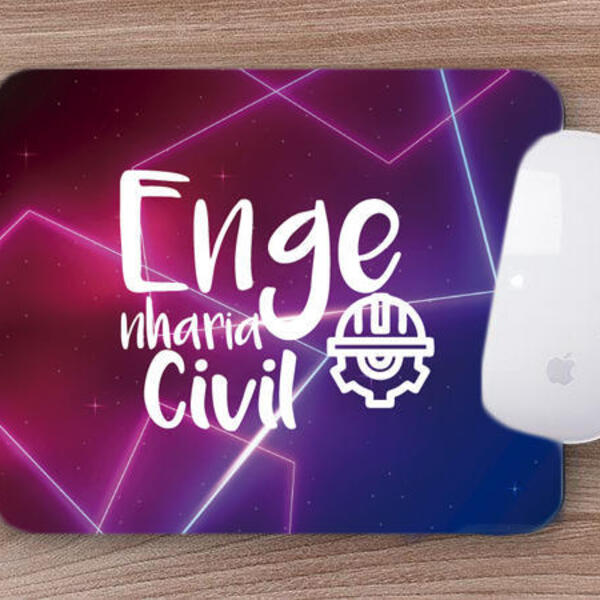 Mouse Pad Emborrachado Personalizado Engenharia Civil