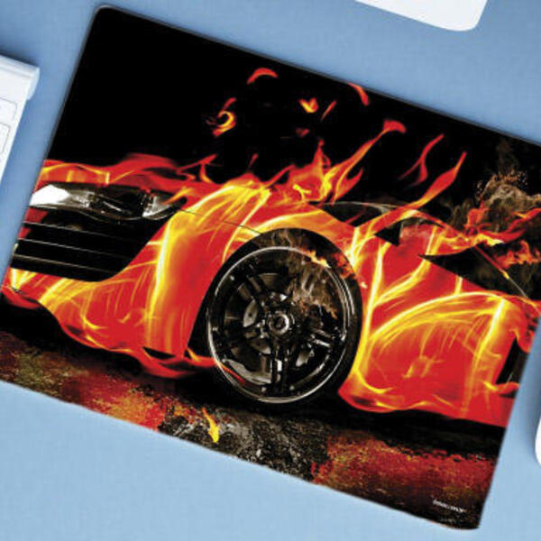 Mouse Pad Emborrachado Personalizado Grande Carro Tunado Tunn