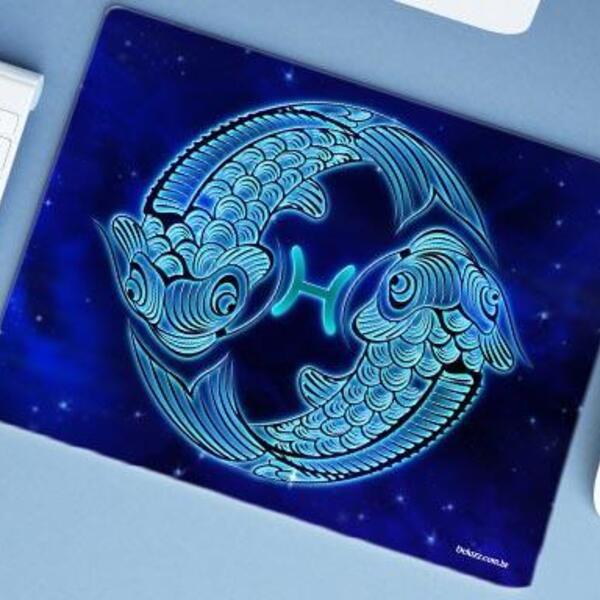 Mouse Pad Emborrachado Personalizado Grande Peixes