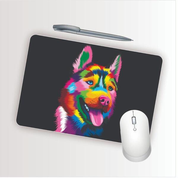 Mouse Pad Emborrachado Personalizado Husk Colorido