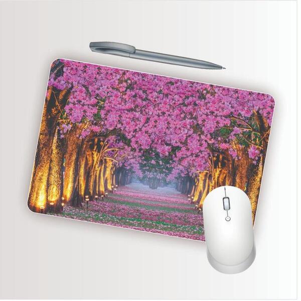 Mouse Pad Emborrachado Personalizado Jardim De Rosas