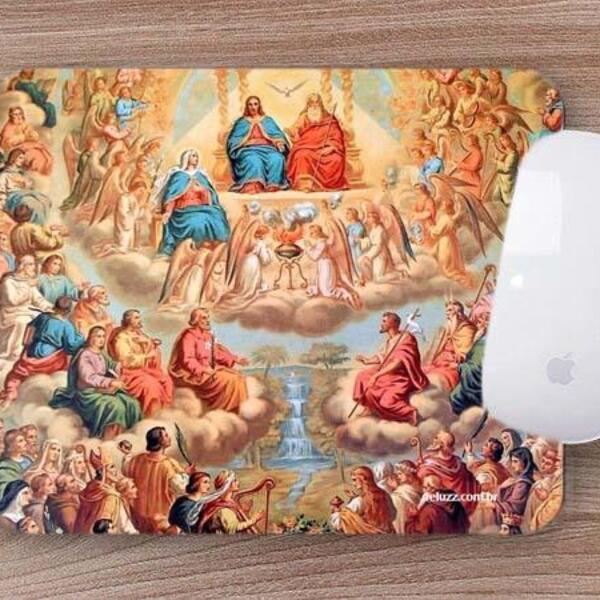 Mouse Pad Emborrachado Personalizado Reunião Todos Os Santos