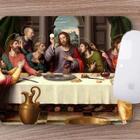 Mouse Pad Emborrachado Personalizado Santa Ceia