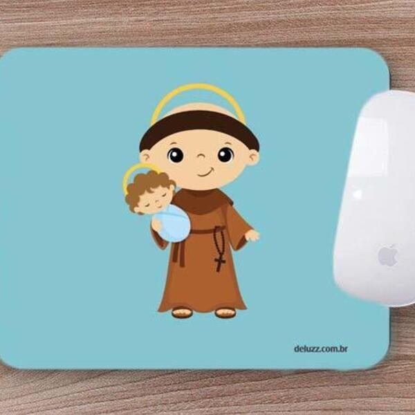 Mouse Pad Emborrachado Personalizado Santo Antônio