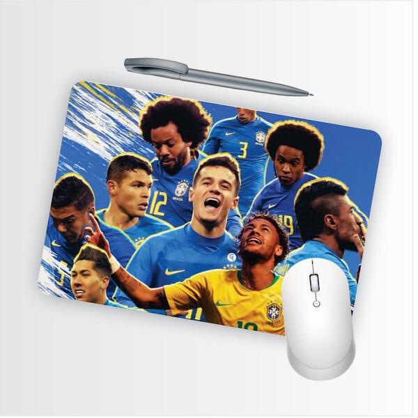 Mouse Pad Emborrachado Personalizado Seleção Brasileira