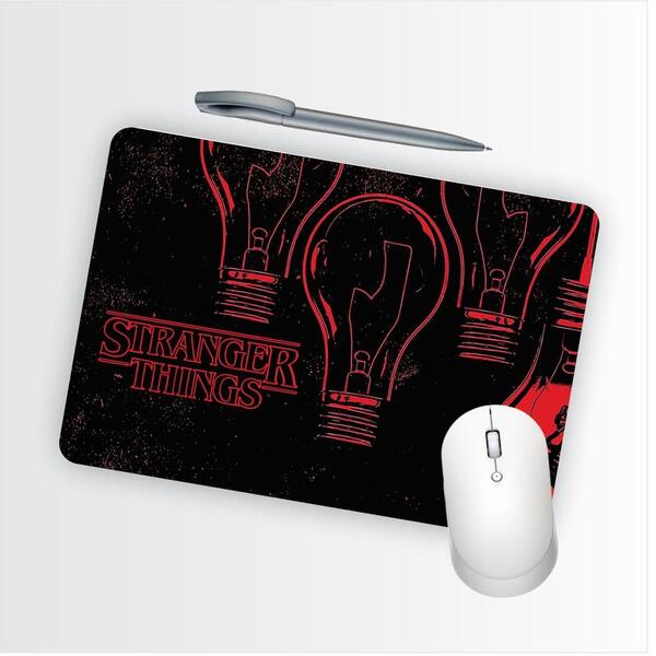 Mouse Pad Emborrachado Personalizado Stranger Things Lâmpadas | Leroy ...