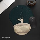 Mouse Pad Ergonômico Astronauta Cute