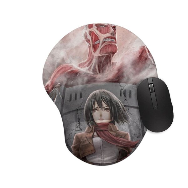 Mouse Pad Ergonômico Attack On Titan Mikasa Mod2