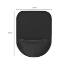 Mouse Pad Ergonômico Compact Antiderrapante Preto - Wp Connect
