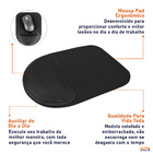 Mouse Pad Ergonômico Compact Antiderrapante Preto - Wp Connect