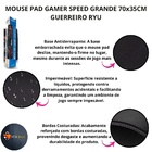 Mouse Pad Gamer Speed Grande 70x35cm - Guerreiro Ryu