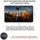 Mouse Pad Gamer Speed Grande 90x40cm Battlegrounds Exbom