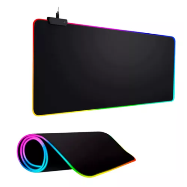 Mouse Pad Gamer Usb 80x30cm Led Efeitos Rgb