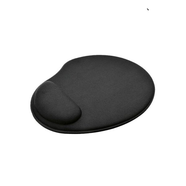 Mouse Pad Gel Letron Home Office Preto Emborrachado 26x22 Cm