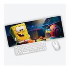 Mouse Pad Grande Gamer Bob Esponja E Gary