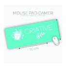 Mouse Pad Grande Gamer Cachorro De Óculos