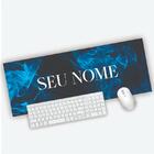 Mouse Pad Grande Gamer Fumaça Nome