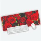 Mouse Pad Grande Gamer Rosas Vermelha