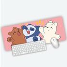 Mouse Pad Grande Gamer Trio Urso Sem Curso