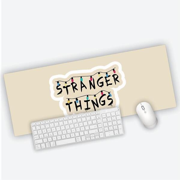 Mouse Pad Grande Gamer Varal De Letras Stranger Things | Leroy Merlin