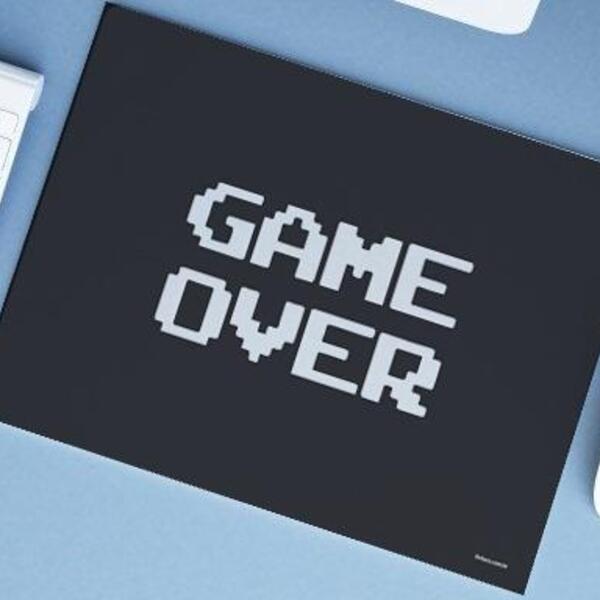 Mouse Pad Grande Jogos Divertidos Game Over