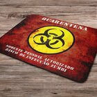 Mouse Pad Zumbi Aviso Quarentena