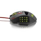 Mouse Profissional Laser 18 Botoes 4000 Dpi Preto Usb Com Sen
