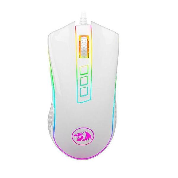 Mouse Redragon Usb Gamer Cobra Fps Rgb Lunar White M711w-fps