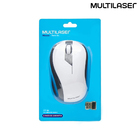 Mouse Sem Fio 2.4ghz Preto E Branco Usb 1200dpi Plug And Play