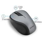 Mouse Sem Fio 2.4ghz Preto E Grafite Usb 1200dpi Plug And Pla