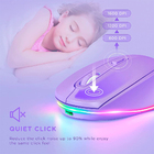 Mouse Sem Fio Bluetooth Seenda Iwg Fgm02 Recarregável Purple