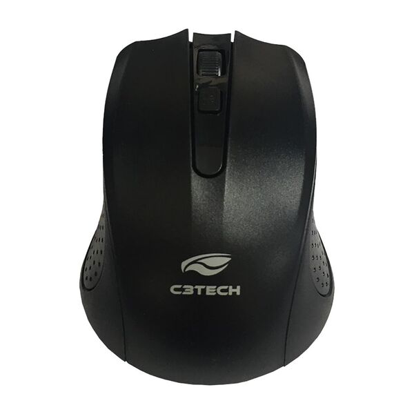 Mouse Sem Fio C3tech Wireless M-w20bk Usb Preto 2.4ghz