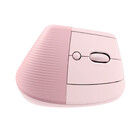 Mouse Sem Fio Logitech Lift Vertical Bluetooth Rosa 4000 Dpi