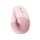Mouse Sem Fio Logitech Lift Vertical Bluetooth Rosa 4000 Dpi